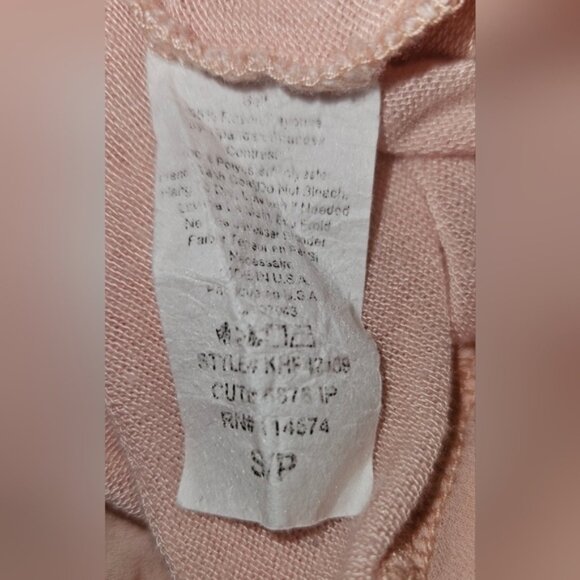 Pletone Pink Soft Tee Pleated Sheer Back - Picture 7 of 8